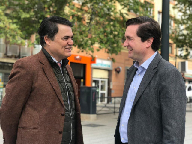 Los diputados nacionales del PP, Carlos Rojas y Pablo Hispán, en una imagen de archivo