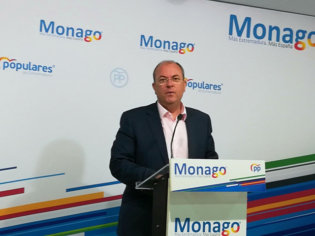 Monago en rueda de prensa