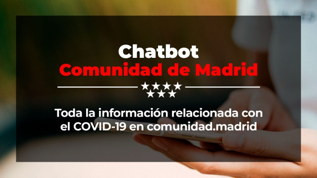 La Comunidad de Madrid renueva su web y crea un chatbot para la información vinculada al Covid-19