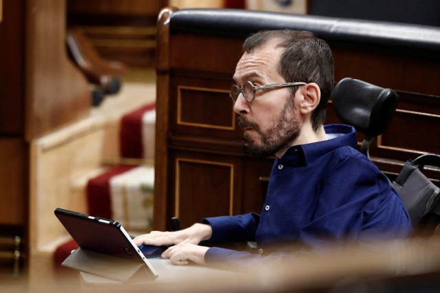 El portavoz de Unidas Podemos, Pablo Echenique.