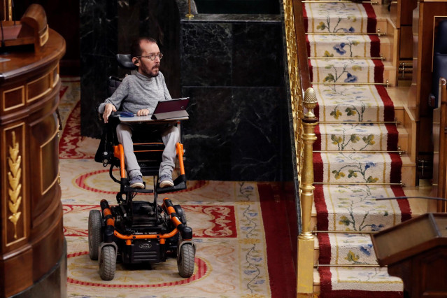 El portavoz parlamentario de Unidas Podemos, Pablo Echenique