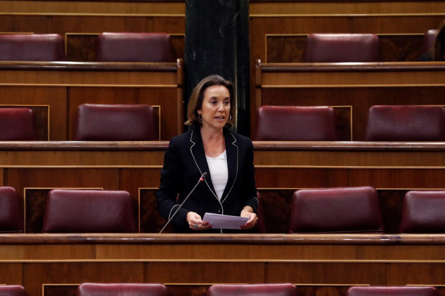 La vicesecretaria de Política Social del PP Cuca Gamarra. En Madrid, (España), a 15 de abril de 2020.