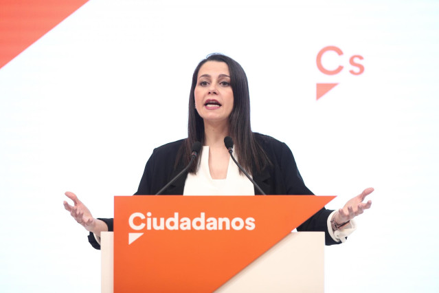 La portavoz de Ciudadanos en el Congreso y presidenta electa del partido, Inés Arrimadas.