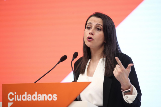 La portavoz de Ciudadanos en el Congreso y presidenta electa del partido, Inés Arrimadas.