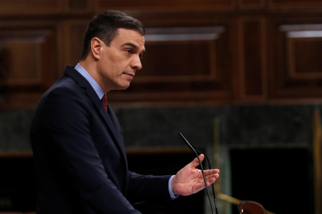 El presidente del Gobierno, Pedro Sánchez,