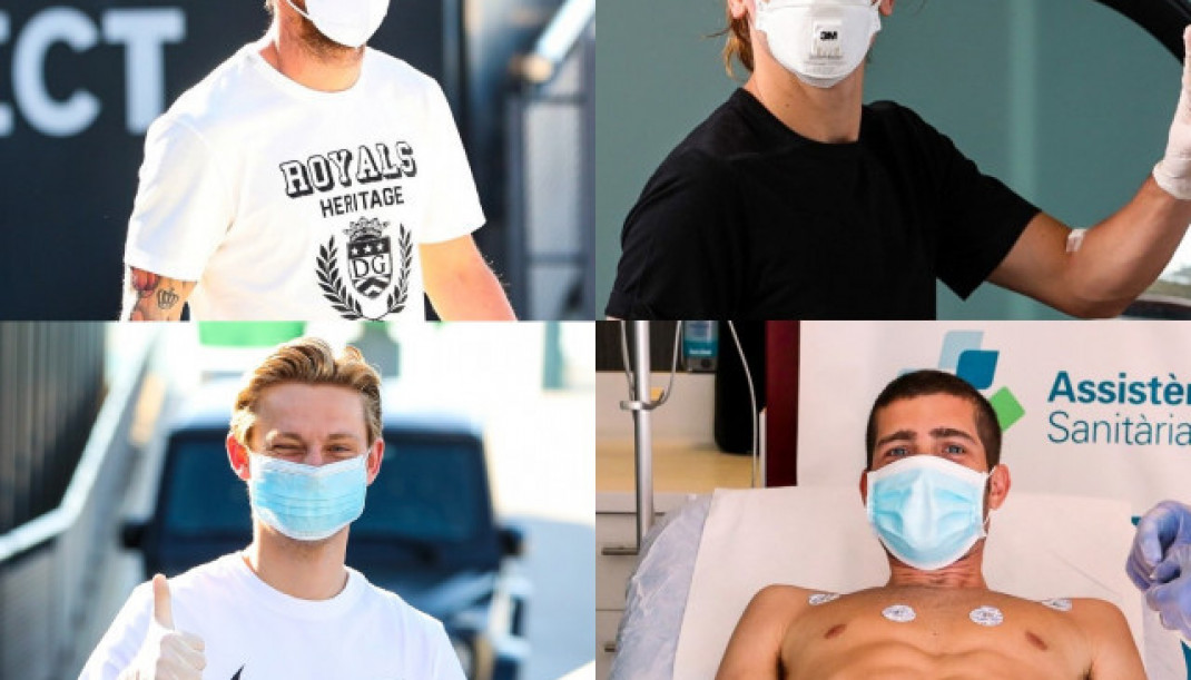 LeoMessiAntoineGriezmannFrenkieDeJongySergiRobertoenlaCiutatEsportivaJoanGampereneldadetestdecoronav