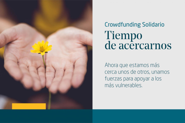 Imagen de la campaña solidaria de 'crowfunding' dirigida a los empleados de Indra