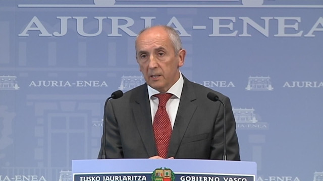 El portavoz del Gobierno Vasco, Josu Erkoreka.