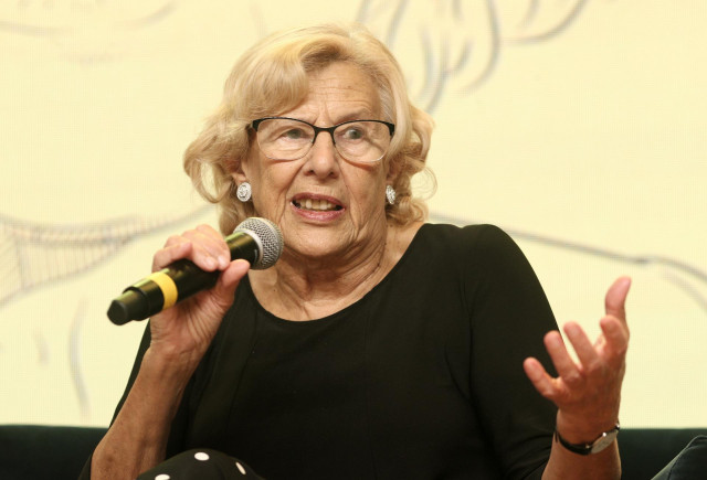 La exalcaldesa de Madrid, Manuela Carmena, durante su intervención en el 'Forbes Summit Women 2019', el cual busca promover la igualdad y empoderamiento femenino, en Madrid (España), a 2 de octubre de 2019.