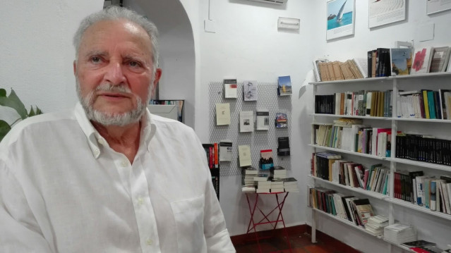 Julio Anguita en 'La República de las Letras' de Córdoba, en una imagen de archivo.