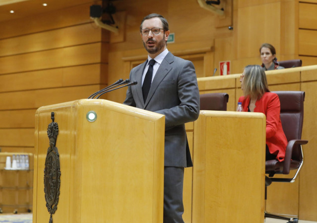 El portavoz del PP en la cámara alta, Javier Maroto.