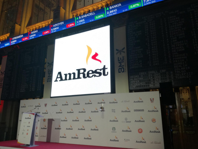 Imagen de Amrest en la Bolsa de Madrid