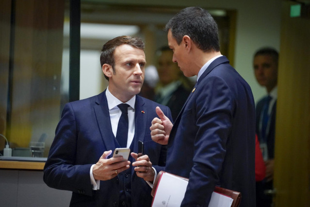 Emmanuel Macron y Pedro Sánchez