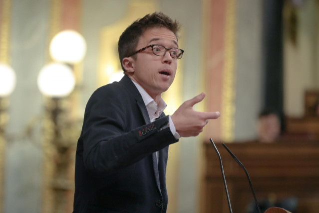 El diputado de Más País Íñigo Errejón, en la tribuna del Congreso