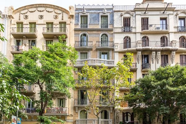 Un edificio de Barcelona.