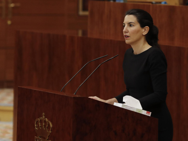 La portavoz de Vox en la Asamblea, Rocío Monasterio, en una imagen de archivo