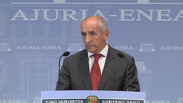 El portavoz del Gobierno Vasco, Josu Erkoreka.