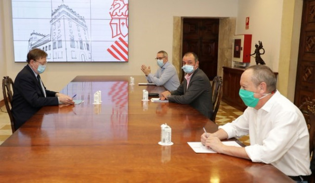 Reunión de Puig con la CEV y los sindicatos