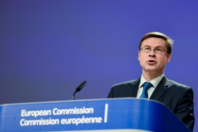 El vicepresidente económico de la Comisión Europea, Valdis Dombrovskis