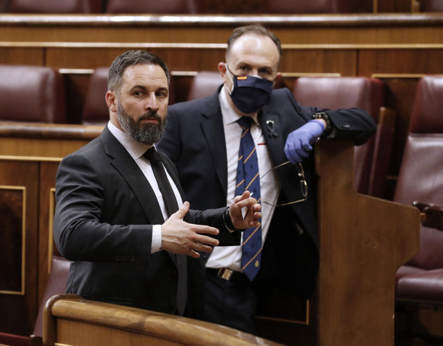 El líder de Vox, Santiago Abascal