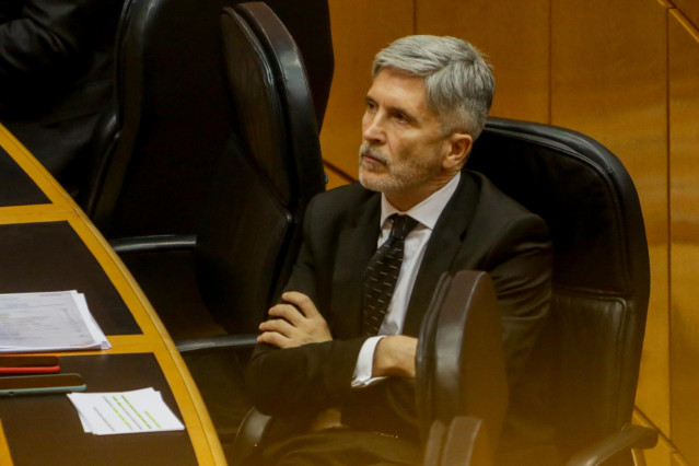 El ministro del Interior, Fernando Grande-Marlaska, en una imagen de archivo en el Senado