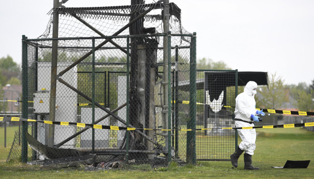Ataque a una torre de telecomunicaciones con antenas 5G en Pelt (Bélgica) en abril
