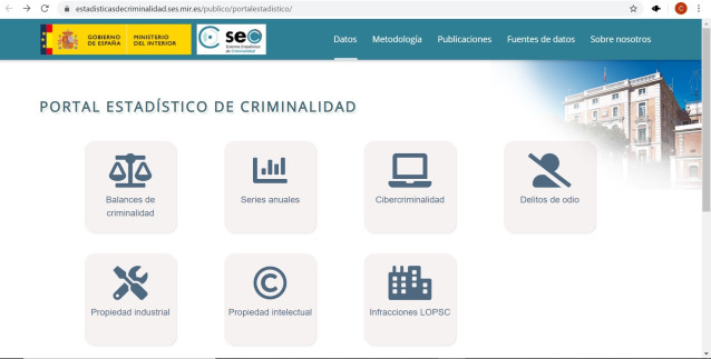 Interior renueva el Portal Estadístico de Criminalidad