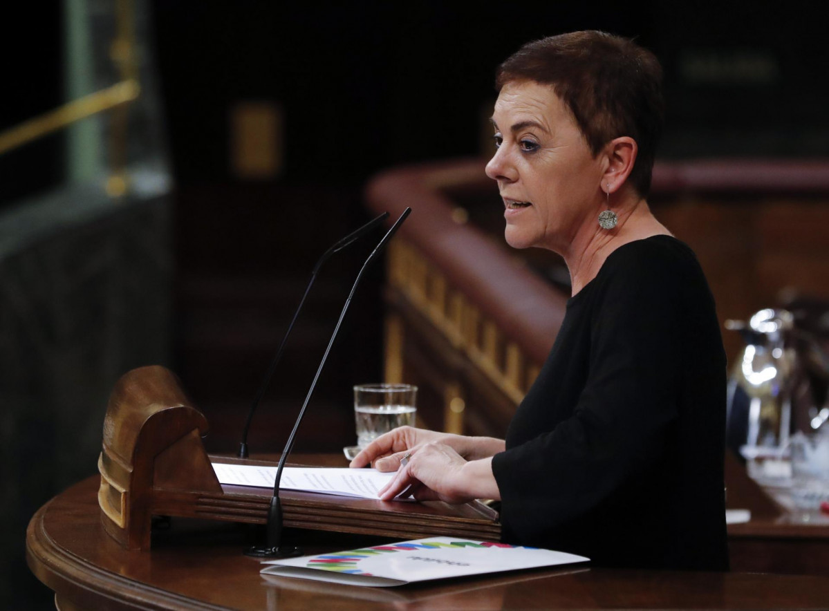 La diputada de EH Bildu Mertxe Aizpurua, interviene en el del pleno del Congreso que debate este miércoles