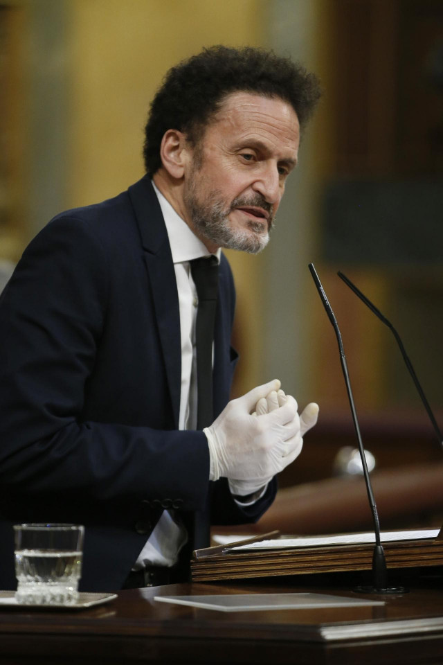 El portavoz adjunto de Ciudadanos en el Congreso de los Diputados, Edmundo Bal, en el Pleno de la Cámara Baja.