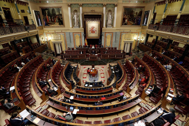 Vista del hemiciclo del Congreso