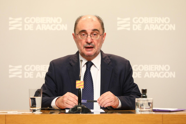 El presidente de Aragón, Javier Lambán,en una imagen de archivo