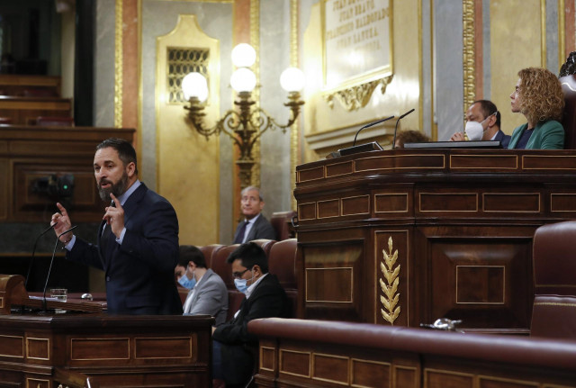 El líder de Vox, Santiago Abascal