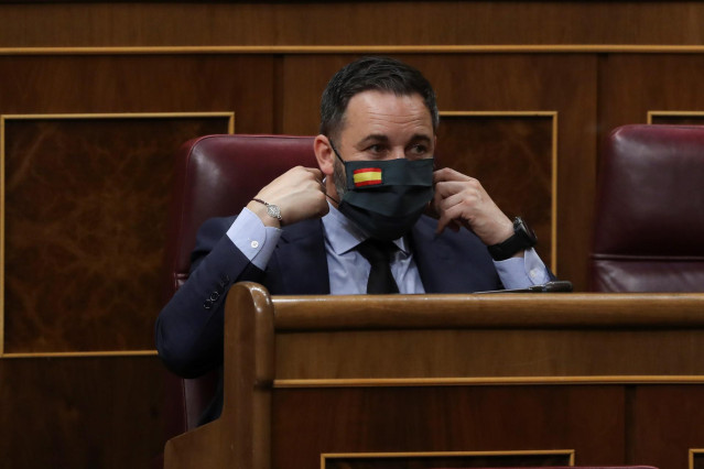 El líder de Vox, Santiago Abascal