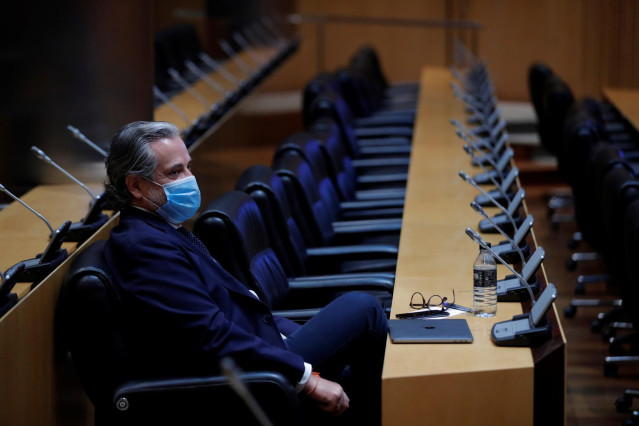 El ya ex diputado de Ciudadanos, Marcos de Quinto, en una reciente reunión de la Comisión de Asuntos Económicos del Congreso