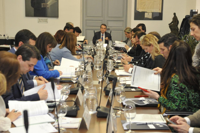 Reunión de la Junta de Gobierno de la FEMP, en febrero.