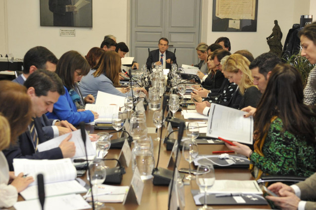 Reunión de la Junta de Gobierno de la FEMP, en febrero.