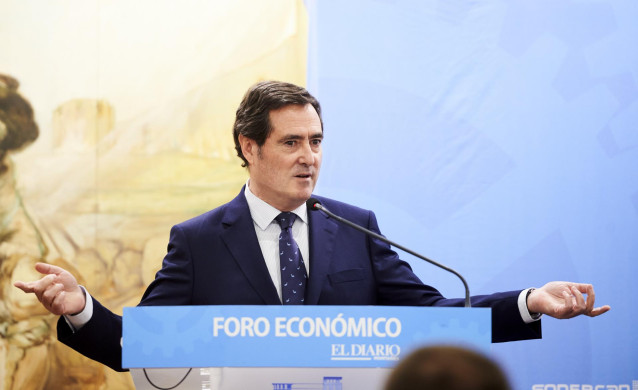 El presidente de la patronal CEOE, Antonio Garamendi