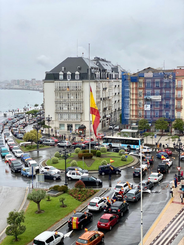 Protesta de Vox en Santander