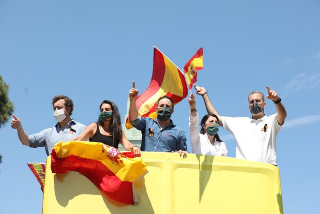 Caravana de Vox en Madrid