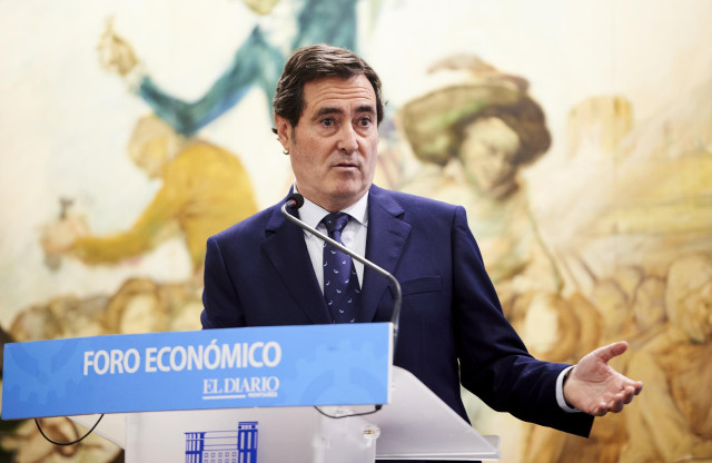 El presidente de la patronal CEOE, Antonio Garamendi