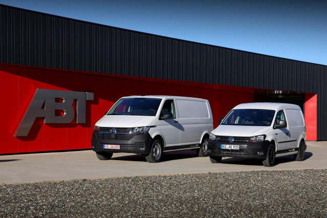 Imagen de los nuevos e-Caddy y e-Transporter ABT.