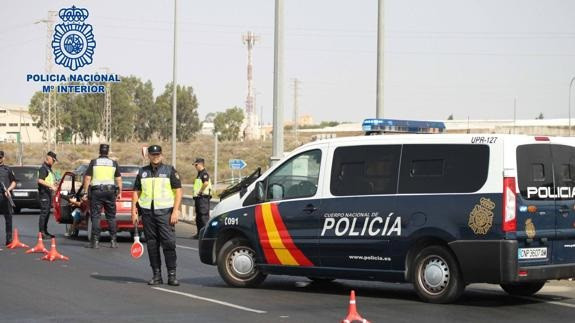 Control de la Policía Nacional en una imagen de archivo