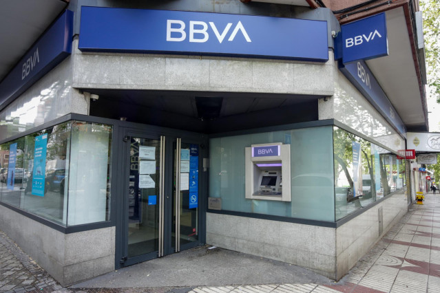 Un cajero del Banco BBVA.