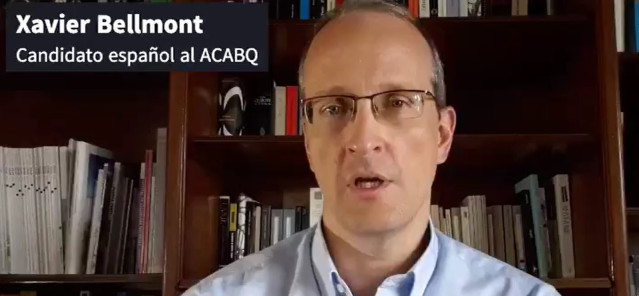 Candidatura del diplomático español Xavier Bellmont al Comité Asesor en Asuntos Administrativos y Presupuestarios de la ONU