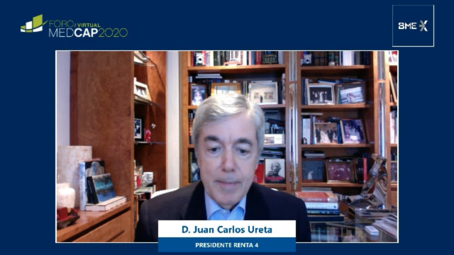 El presidente de Renta 4, Juan Carlos Ureta, durante el FOROMEDCAP 2020.