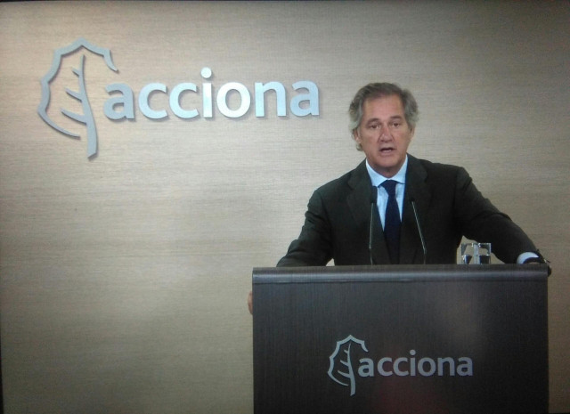 El presidente de Acciona, José Manuel Entrecanales, ante la junta de accionistas telemática del grupo