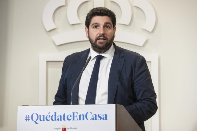 El presidente de Murcia, Fernando López Miras.