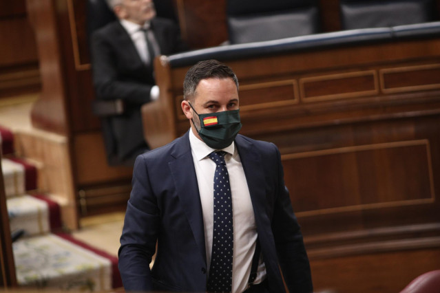 El presidente de Vox, Santiago Abascal.