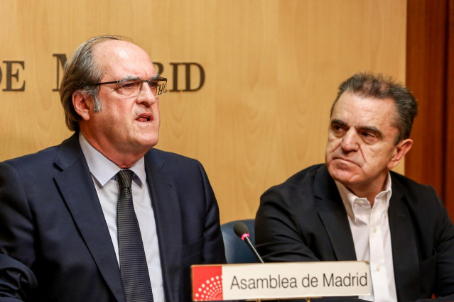 Ángel Gabilondo y el secretario general del Partido Socialista de Madrid, José Manuel Franco