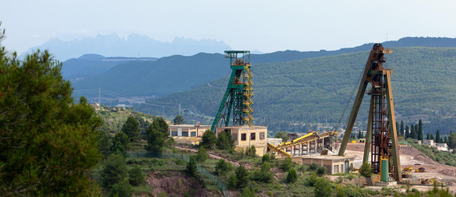 Mina de Cabanasses, en Súria (Barcelona), y propiedad de ICL Iberia